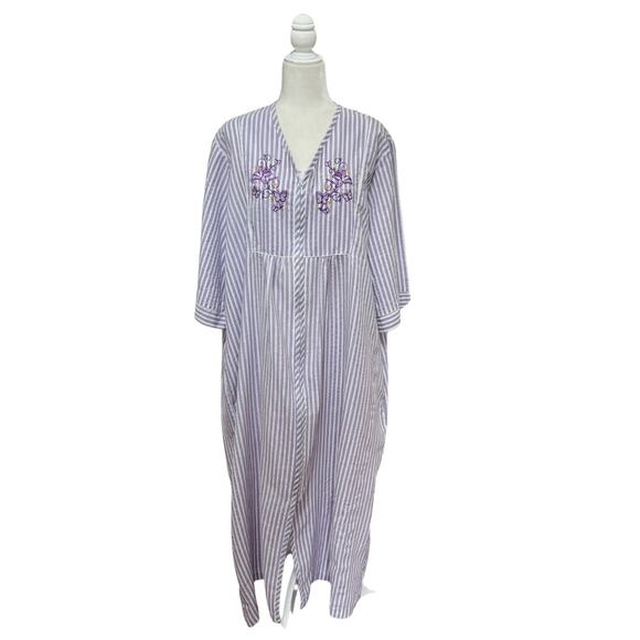Vintage Collections Etc Housecoat XL Purple - Picture 1 of 7